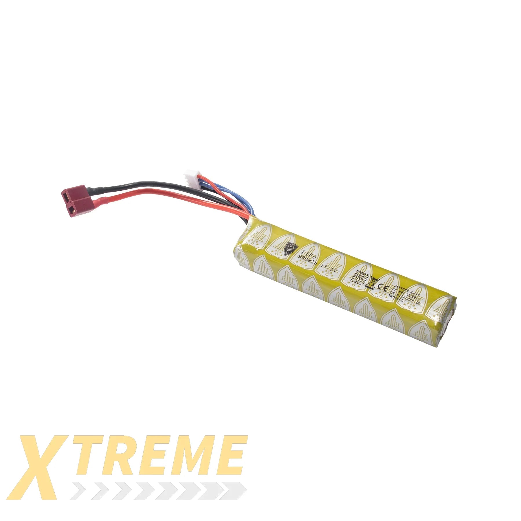 EF 111V LIPO 900 MAH 15C STICK BATTERY DEANS WIRED-FEMALE - Elite Force Consumables
