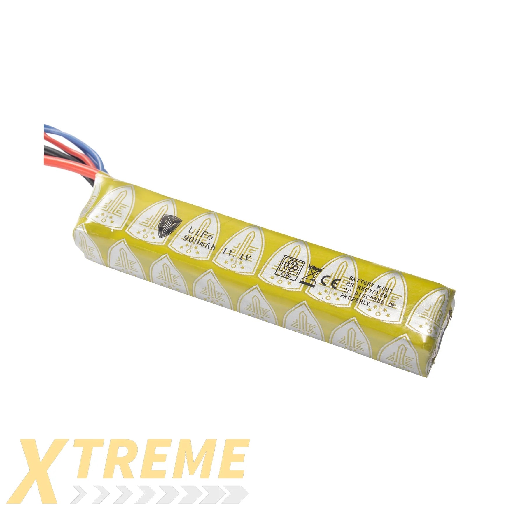 EF 111V LIPO 900 MAH 15C STICK BATTERY DEANS WIRED-FEMALE - Elite Force Consumables