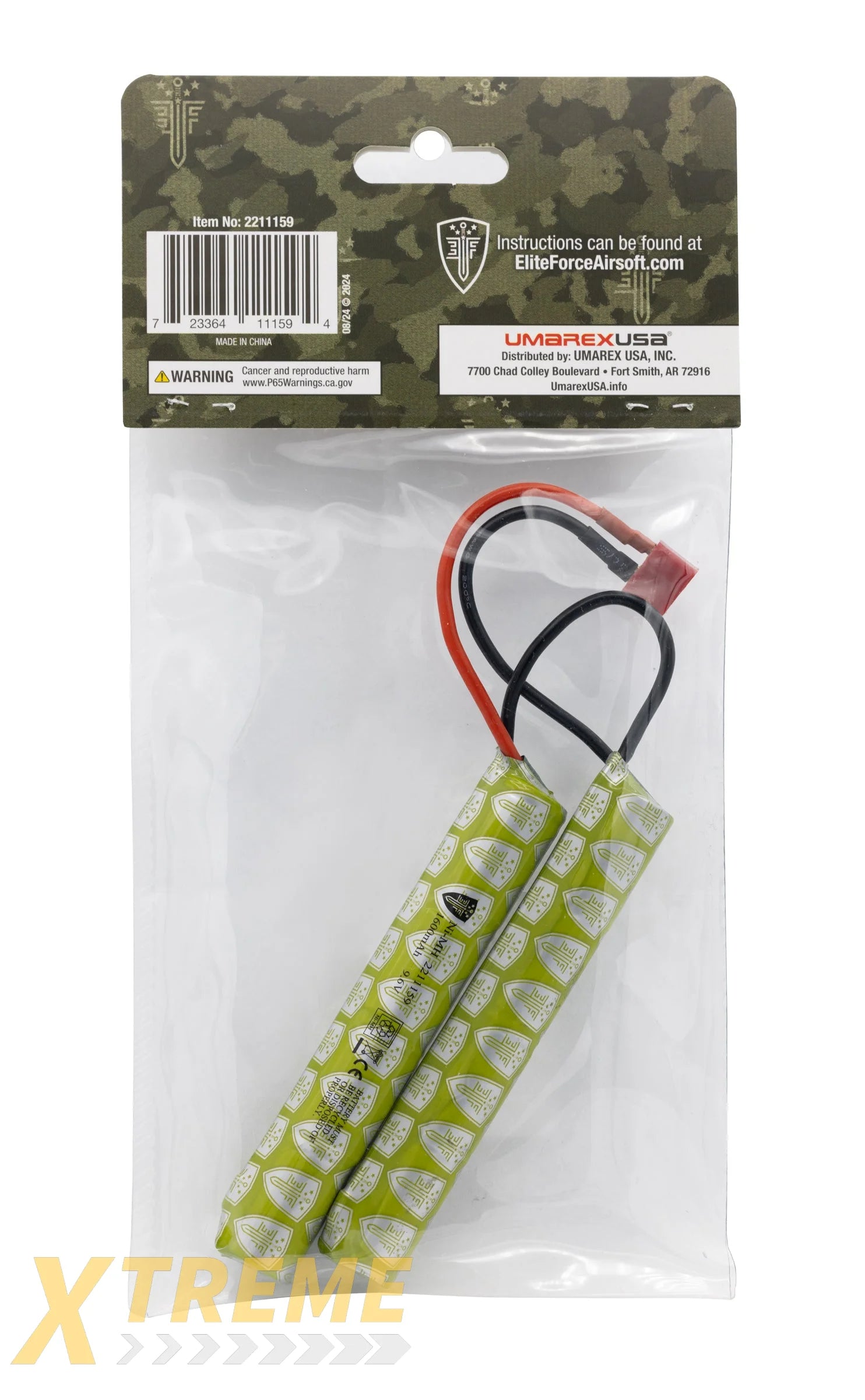 EF 9.6V NiMH 1600 mAh Nunchuck Battery (w/Deans Connector) - Elite Force Consumables