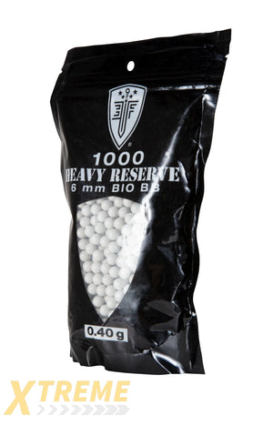 EF MILSIM HEAVY RESERVE BIO BB’S-40G-1000 CT-WHITE - Elite Force BBs -(Bottle)