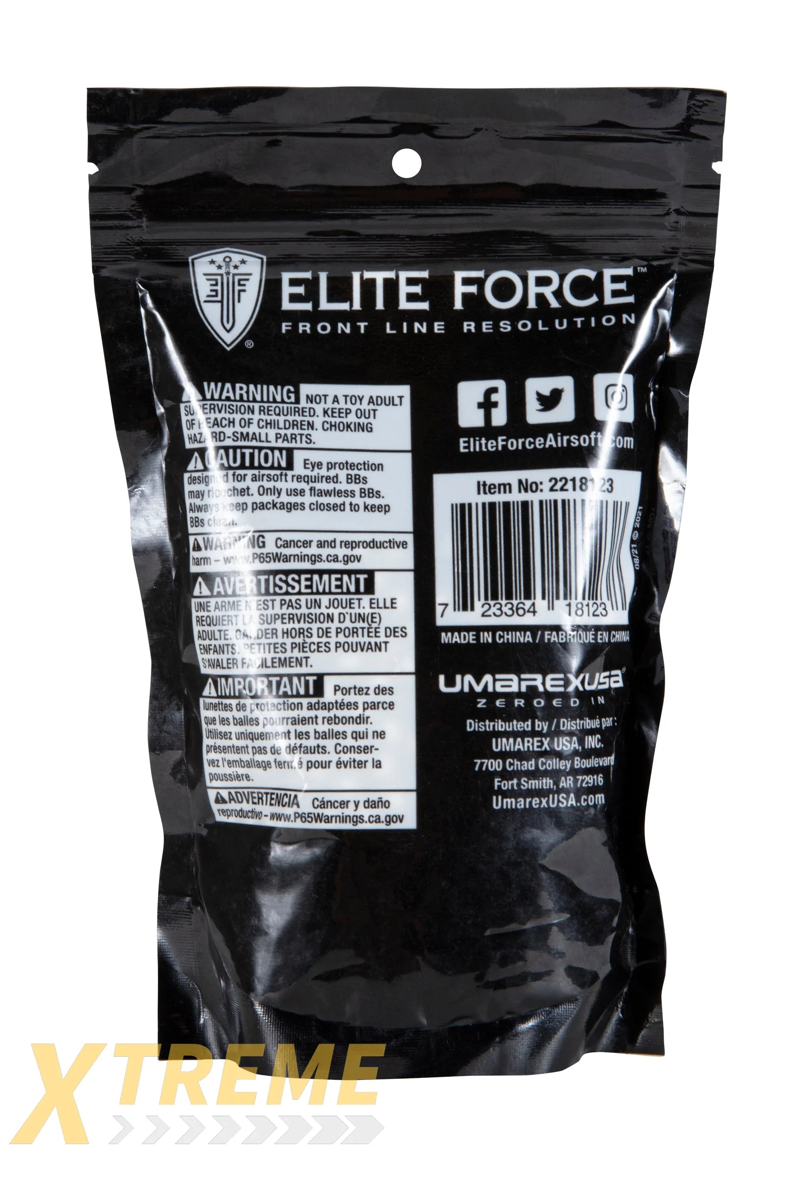 EF MILSIM HEAVY RESERVE BIO BB’S-40G-1000 CT-WHITE - Elite Force BBs -(Bottle)