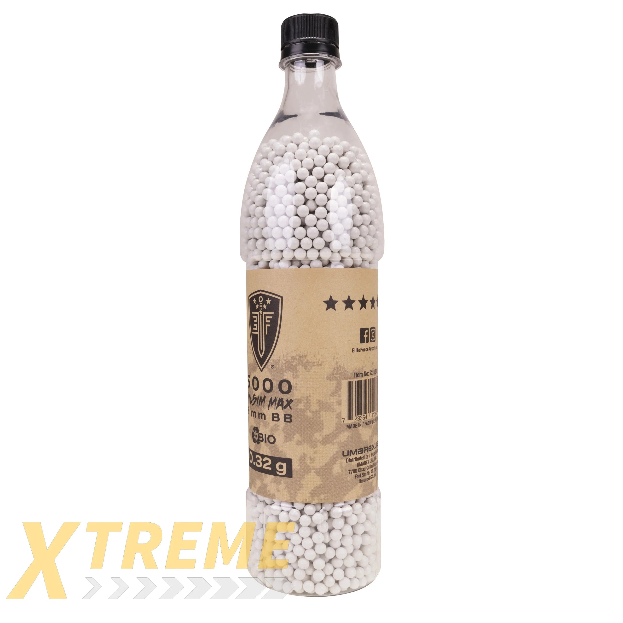 EF MilSim Max Bio BB-.32g-white-5000ct - Elite Force BBs -(Bottle)