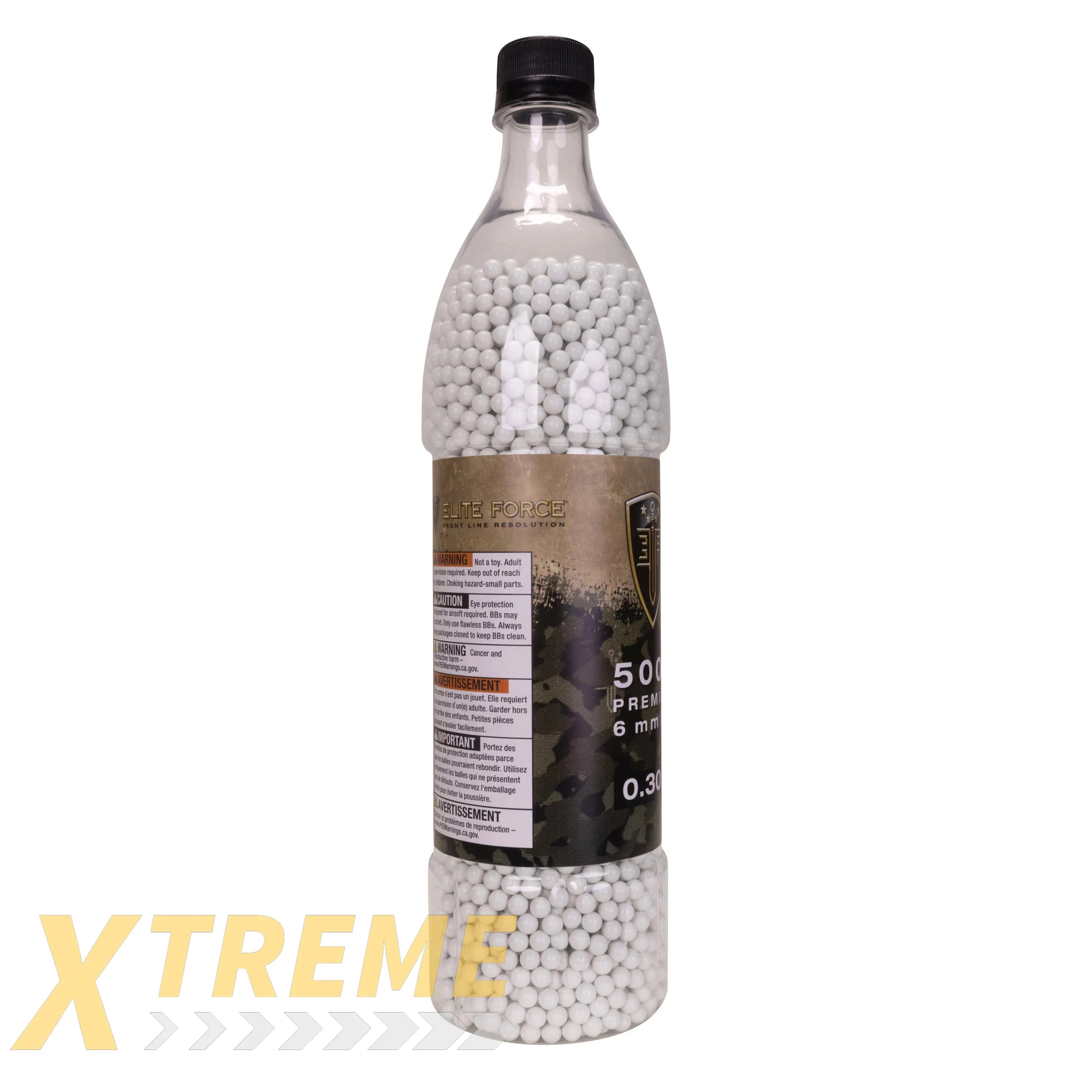 EF Premium Airsoft Ammo.30g White BBs 5000ct - Elite Force BBs -(Bottle)