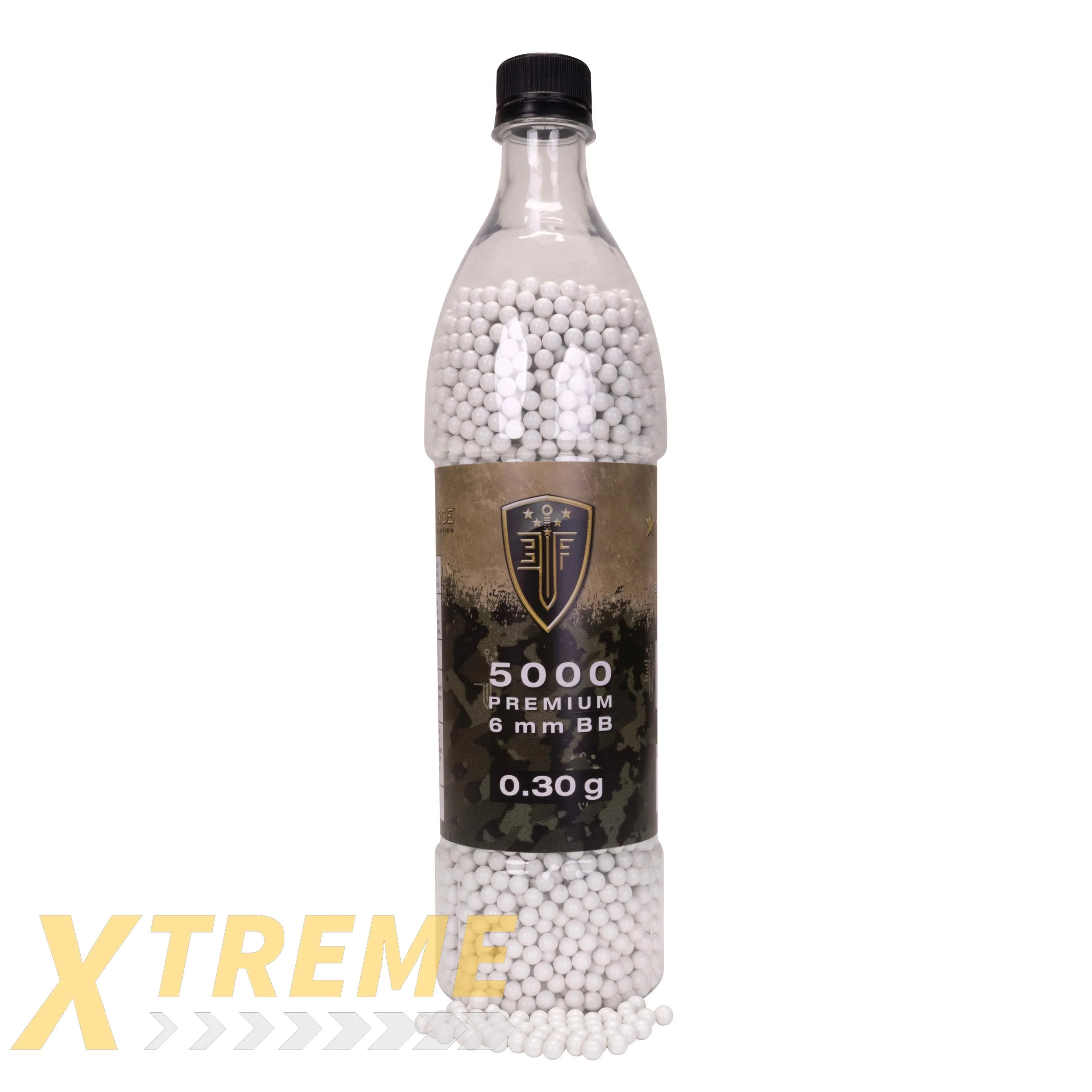 EF Premium Airsoft Ammo.30g White BBs 5000ct - Elite Force BBs -(Bottle)