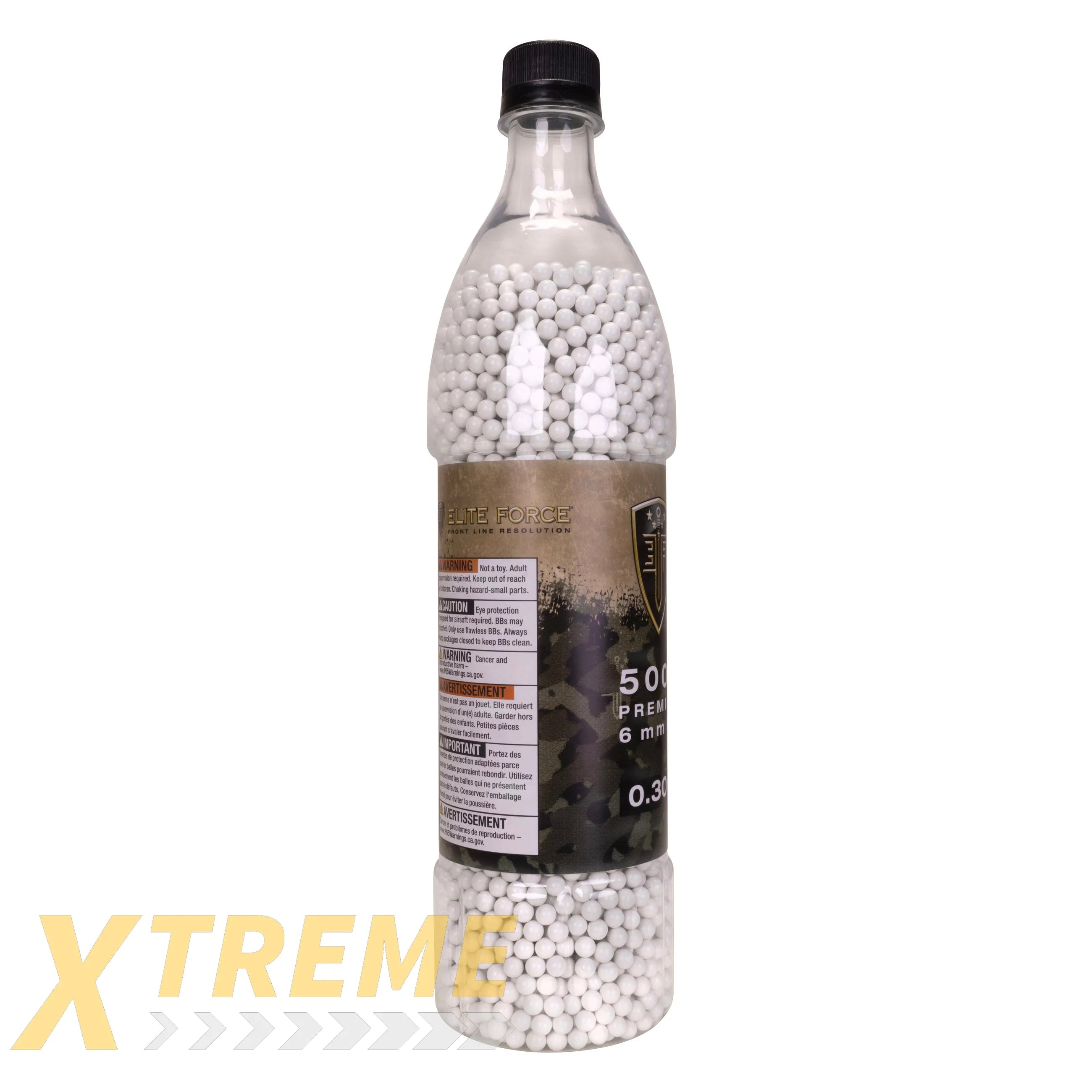 EF Premium Airsoft Ammo.30g White BBs 5000ct - Elite Force BBs -(Bottle)