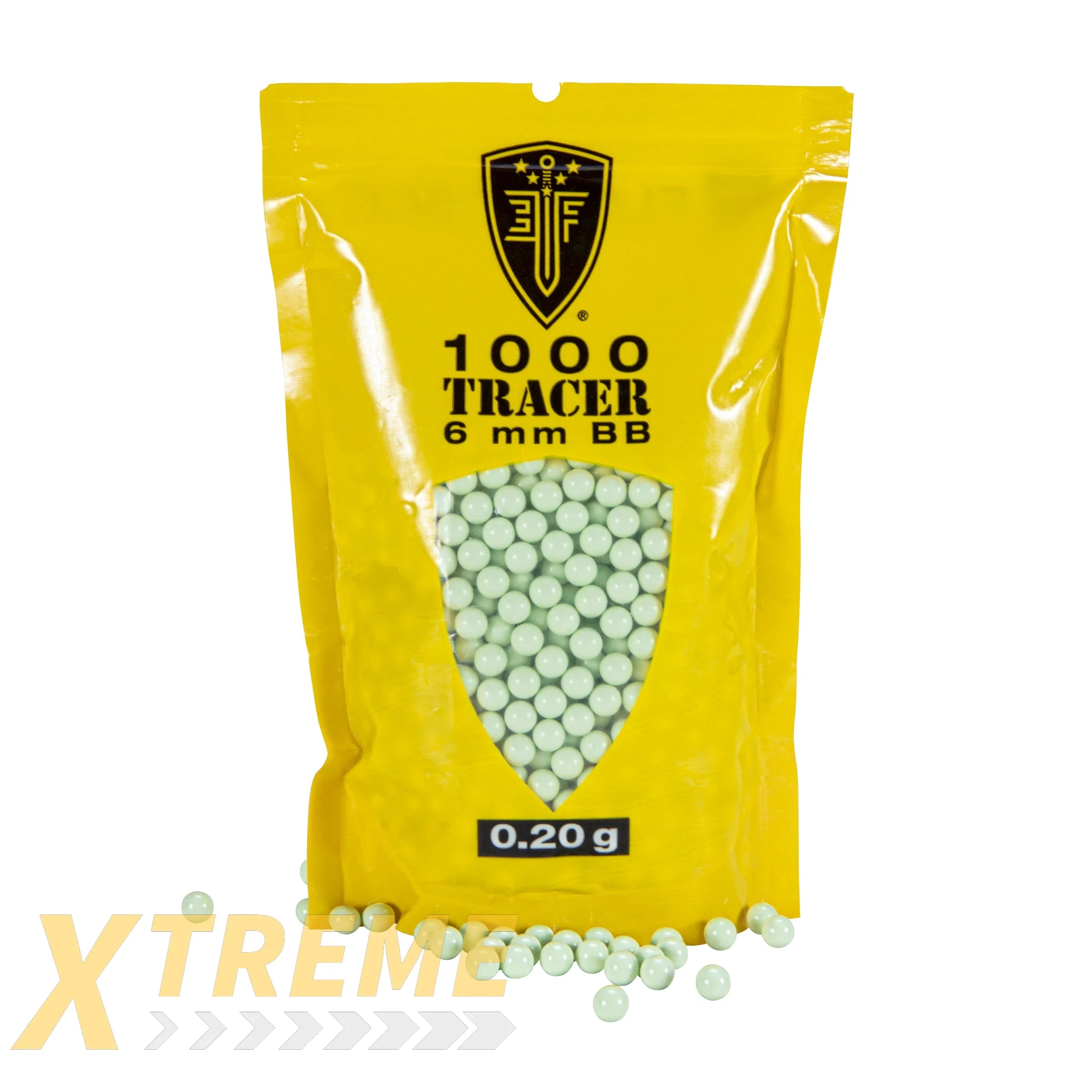 EF TRACER BB’S-20G-LIGHT GREEN-1000 CT - Elite Force BBs -(Bottle)