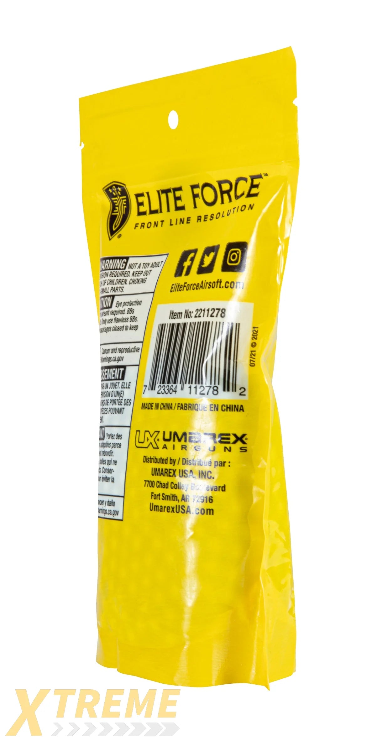 EF TRACER BB’S-25G-LIGHT GREEN-1000CT - Elite Force BBs -(Bottle)
