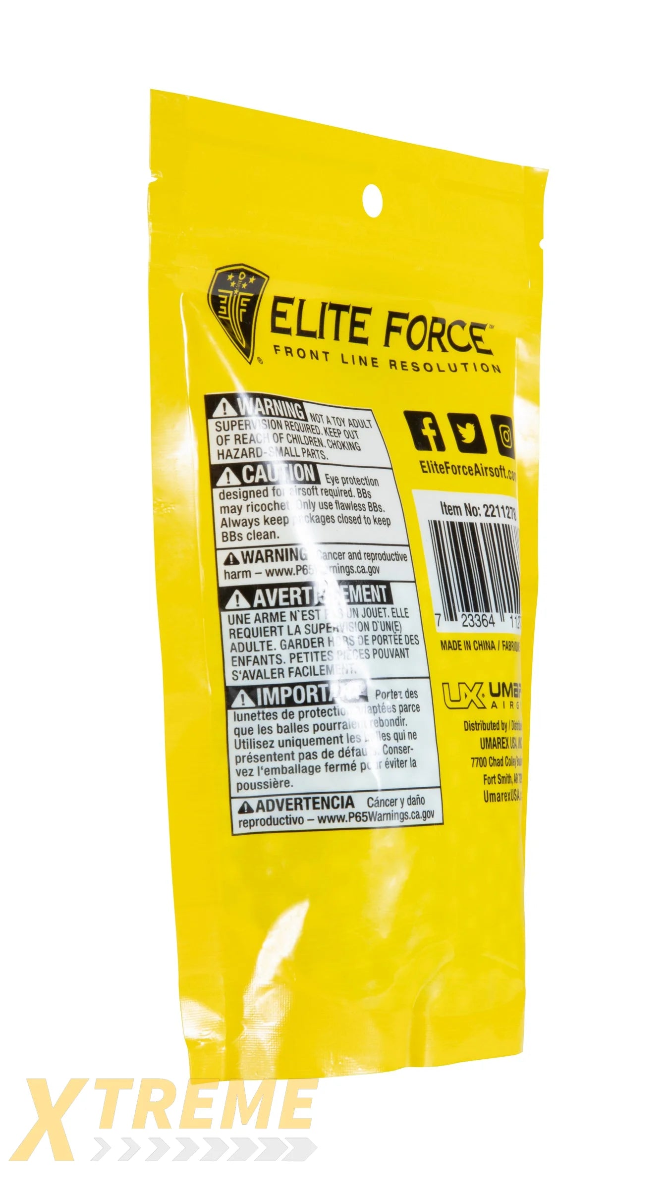 EF TRACER BB’S-25G-LIGHT GREEN-1000CT - Elite Force BBs -(Bottle)