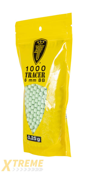 EF TRACER BB’S-25G-LIGHT GREEN-1000CT - Elite Force BBs -(Bottle)