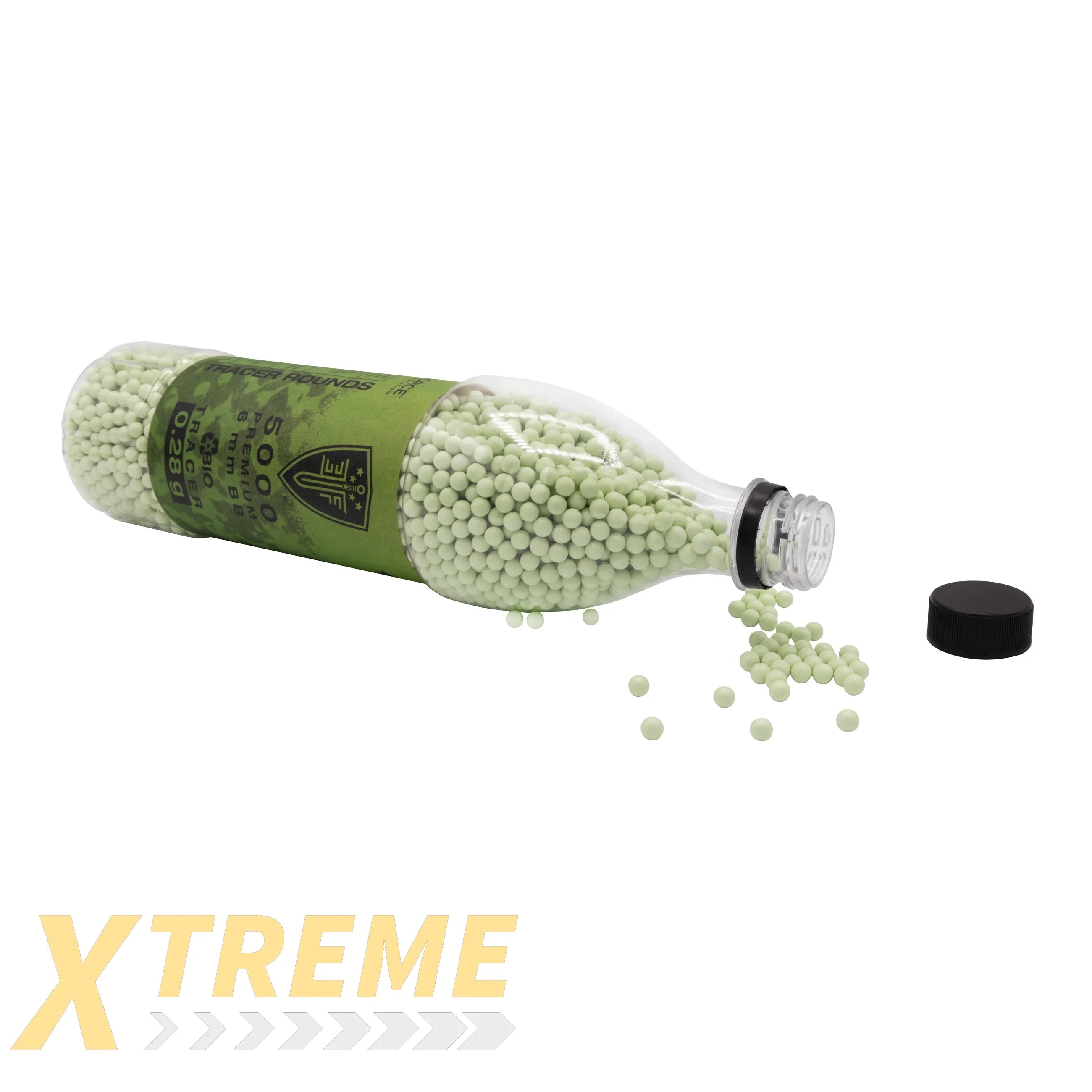 Elite Force Milsim Tracer BIO Airsoft BBs.28g 5000 ct - Elite Force BBs -(Bottle)