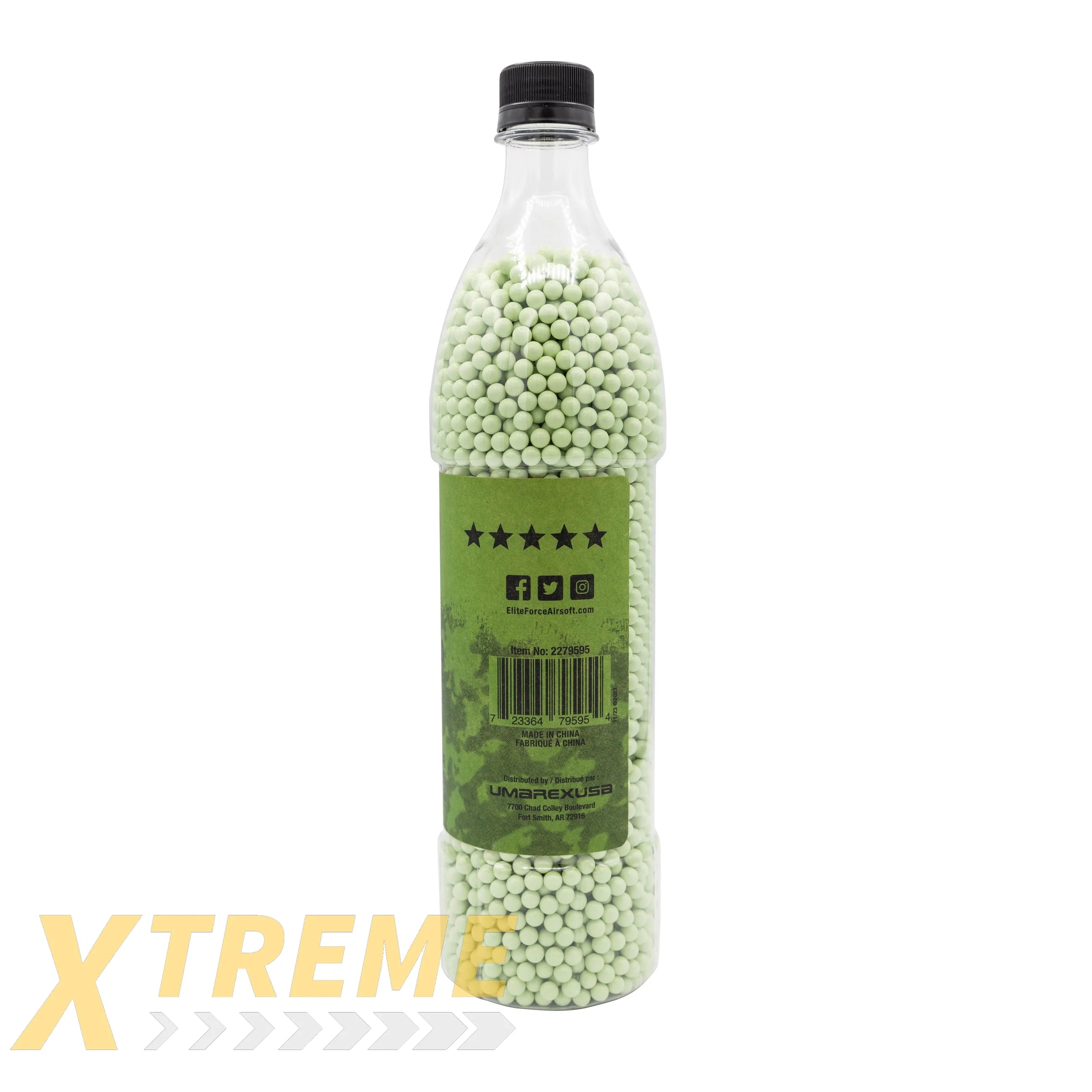Elite Force Milsim Tracer BIO Airsoft BBs.28g 5000 ct - Elite Force BBs -(Bottle)