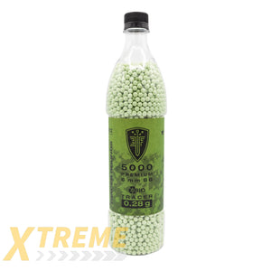 Elite Force Milsim Tracer BIO Airsoft BBs.28g 5000 ct - Elite Force BBs -(Bottle)