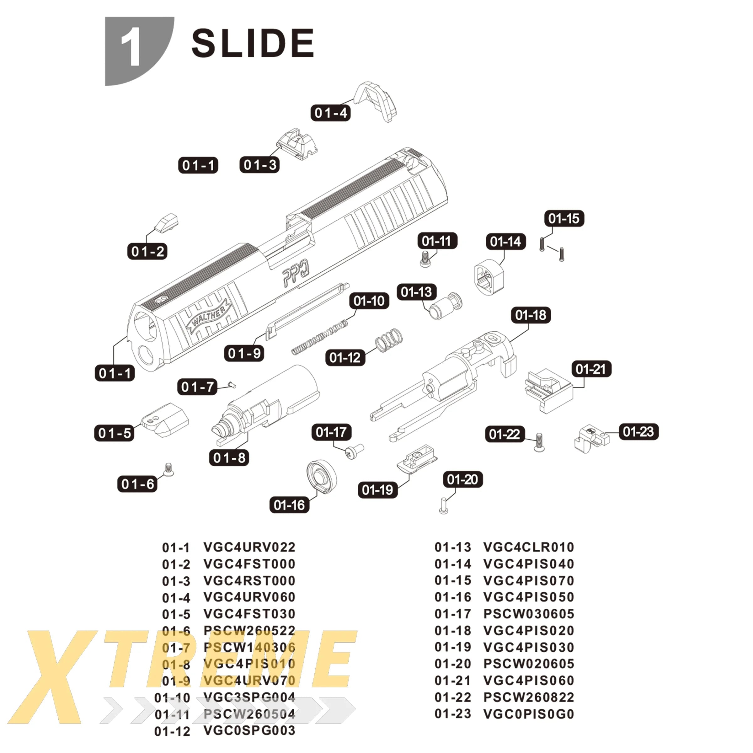 ELITE FORCE REBUILD KIT FOR 2272800 - WALTHER GAS BLOWBACK - Pistols