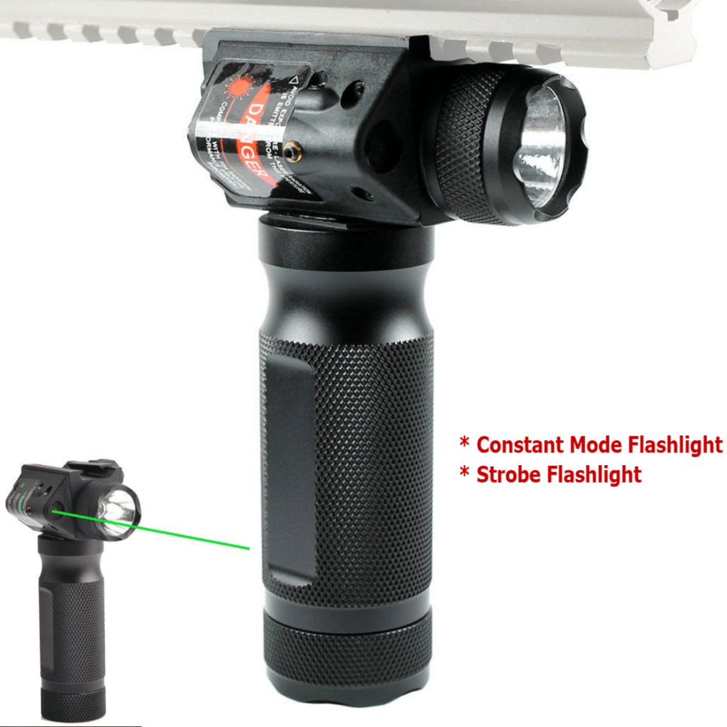 Vertical Foregrip 3 in 1 Flashlight (2000 Lumen) - XTREME Airsoft Superstore