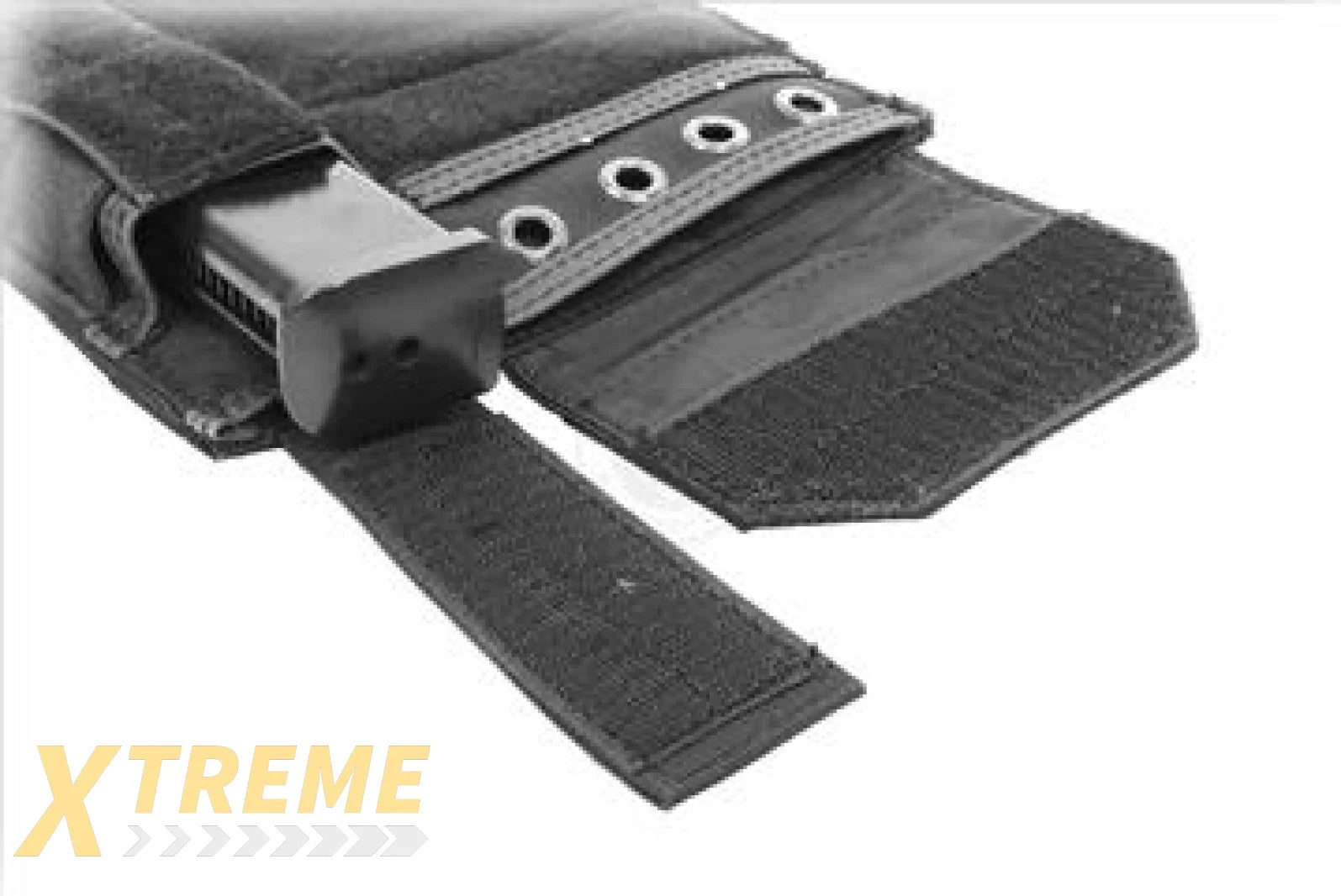 FLYYE INDUSTRIES MOLLE ADMIN PANEL W/ PISTOL MAG POUCH (BLACK)