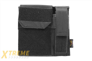 FLYYE INDUSTRIES MOLLE ADMIN PANEL W/ PISTOL MAG POUCH (BLACK)