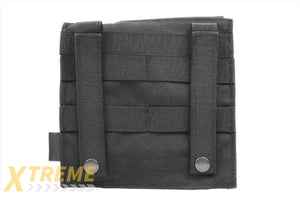 FLYYE INDUSTRIES MOLLE ADMIN PANEL W/ PISTOL MAG POUCH (BLACK)