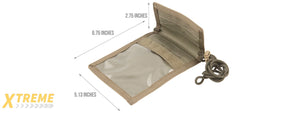 FY-BGA03RG NECK IDENTIFICATION STORAGE WALLET (RANGER GREEN)