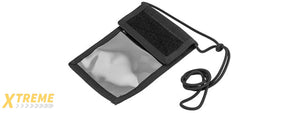 FY-BGA03BK NECK IDENTIFICATION STORAGE WALLET (BLACK)