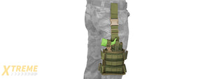 FY-HRB08OD SPEC-OPS MOLLE DROP LEG PISTOL HOLSTER (OD GREEN)