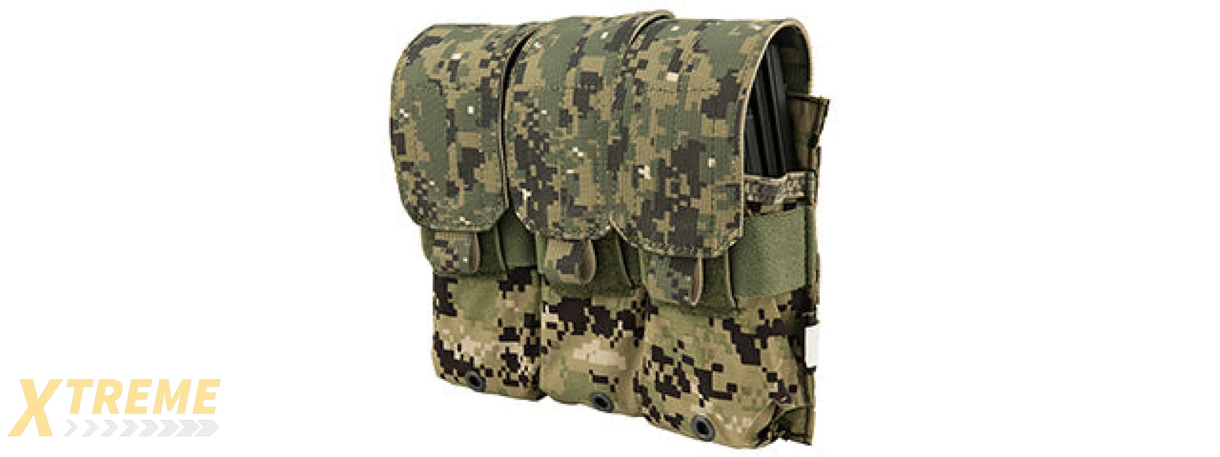 FY-PHM03R2 1000D NYLON TRIPLE M4/M16 MAGAZINE POUCH (WOODLAND DIGITAL)