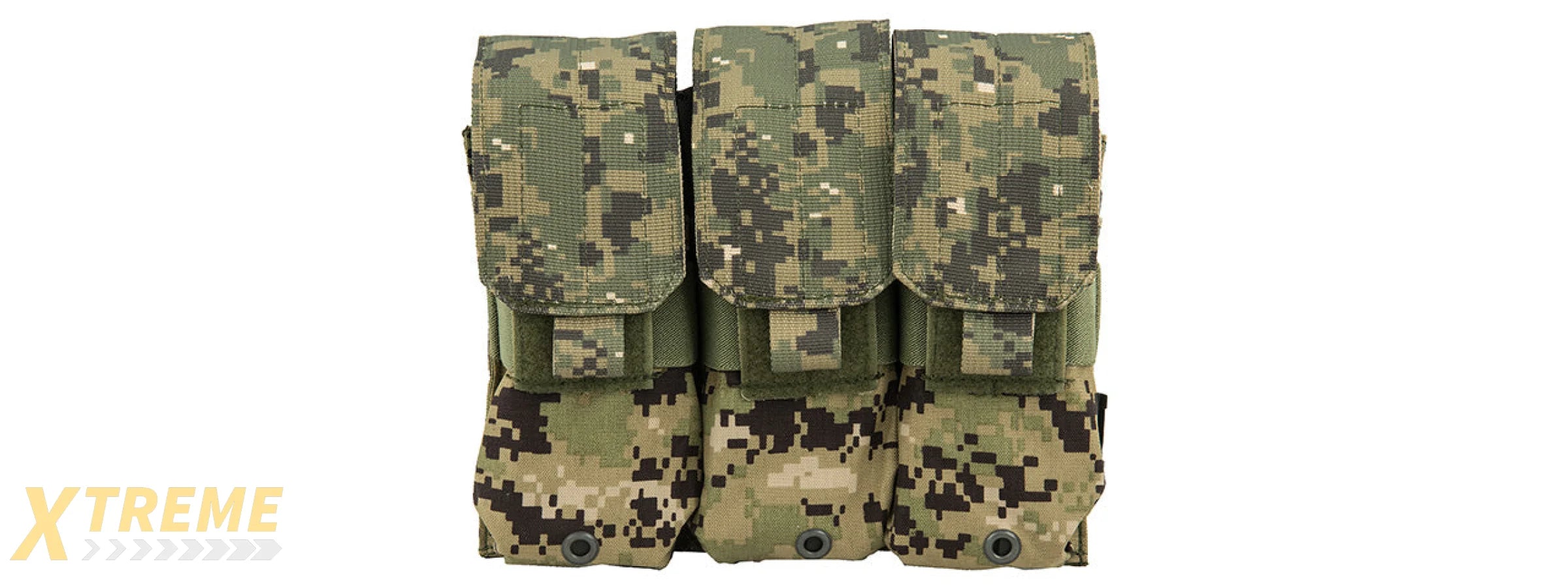 FY-PHM03R2 1000D NYLON TRIPLE M4/M16 MAGAZINE POUCH (WOODLAND DIGITAL)