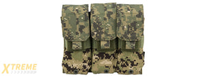 FY-PHM03R2 1000D NYLON TRIPLE M4/M16 MAGAZINE POUCH (WOODLAND DIGITAL)