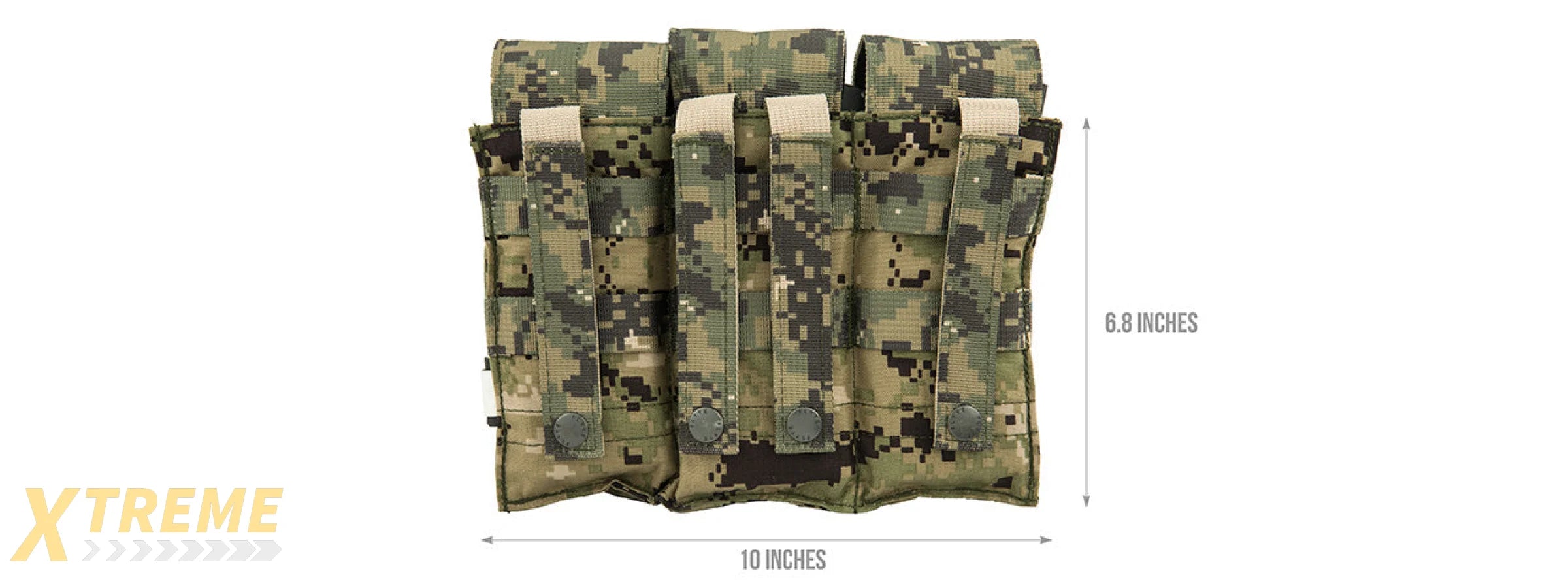 FY-PHM03R2 1000D NYLON TRIPLE M4/M16 MAGAZINE POUCH (WOODLAND DIGITAL)