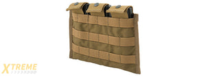 FY-PHM19CB SNAP BUTTON TRIPLE M4/M16 MAGAZINE POUCH (COYOTE BROWN)