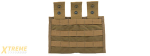 FY-PHM19CB SNAP BUTTON TRIPLE M4/M16 MAGAZINE POUCH (COYOTE BROWN)