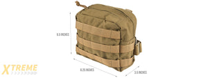 FY-PKE05CB Molle Drop Leg Accessories Pouch (Coyote Brown)