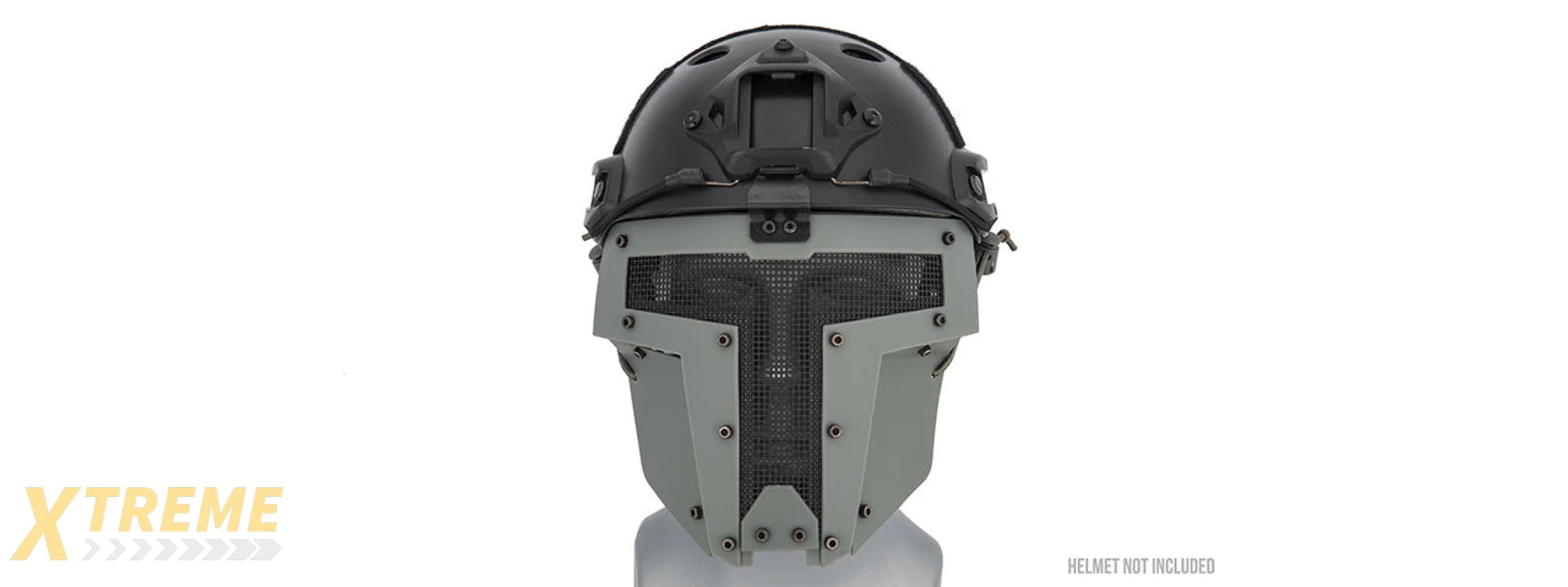 G-FORCE ADJUSTABLE T-SHAPED MESH FULL FACE MASK (GRAY)