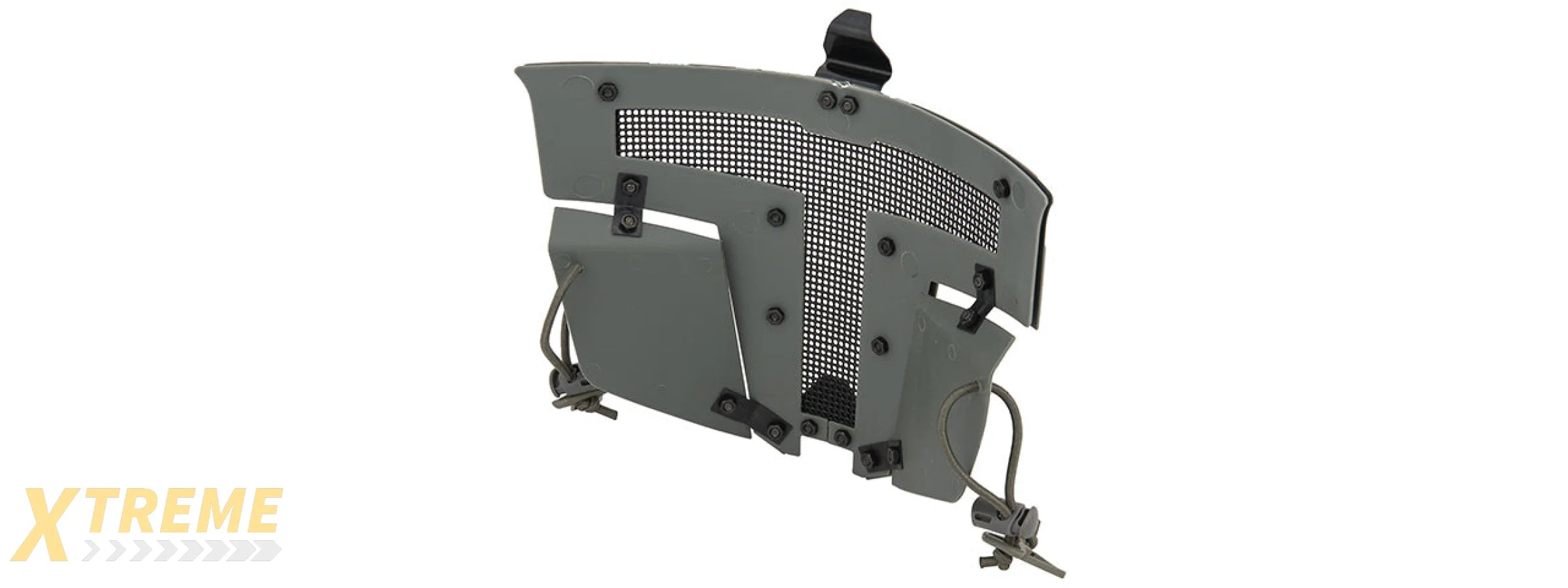 G-FORCE ADJUSTABLE T-SHAPED MESH FULL FACE MASK (GRAY)