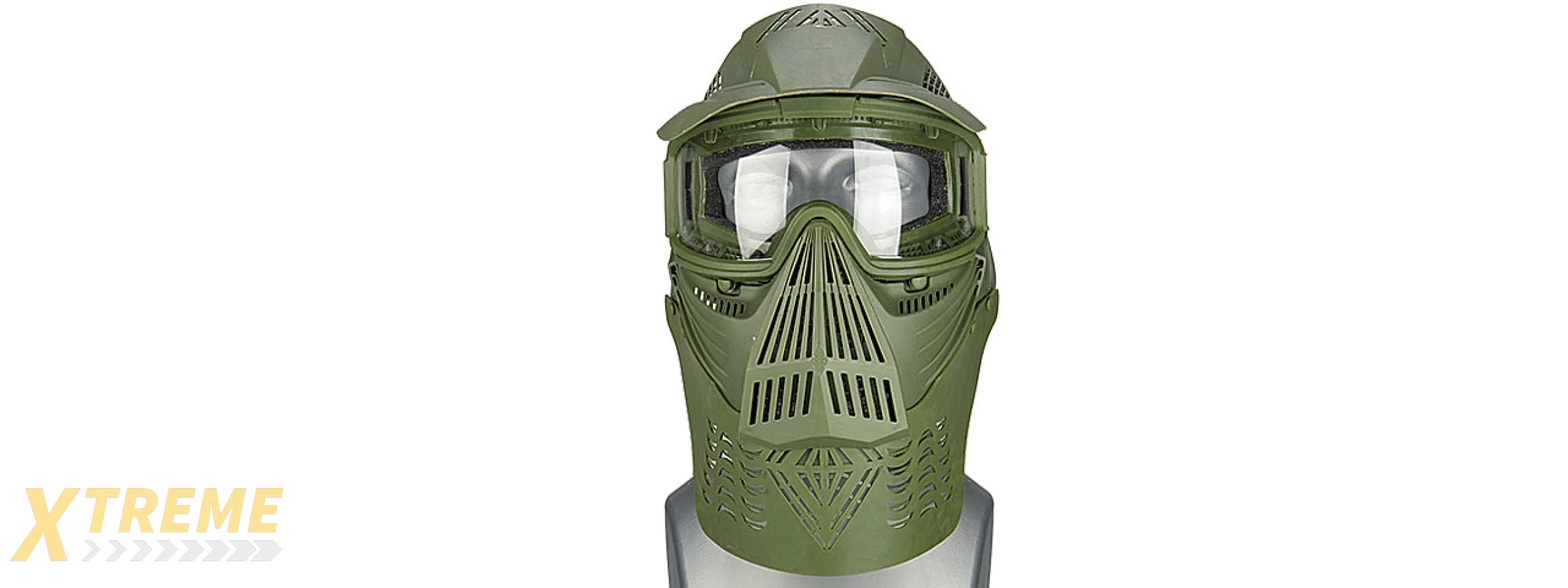 G-FORCE COMPLETE PROTECTION MODULAR AIRSOFT FACE MASK W/ CLEAR LENS