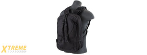 G-Force Dual Purpose Tactical Backpack & Vest (Color: Black)
