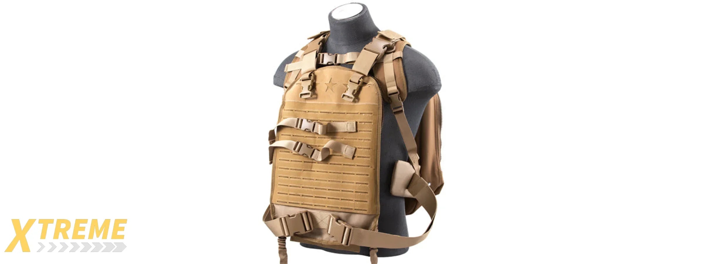 G-Force Dual Purpose Tactical Backpack & Vest (Color: Tan)