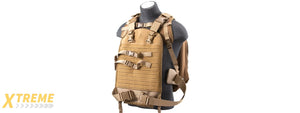 G-Force Dual Purpose Tactical Backpack & Vest (Color: Tan)