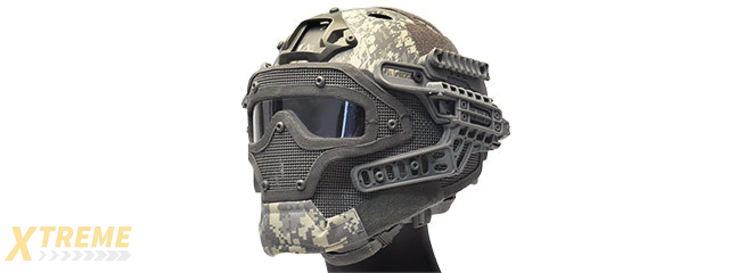 G-FORCE G4 SYSTEM NYLON BUMP HELMET MASK W/ GOGGLES - ACU