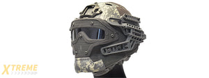 G-FORCE G4 SYSTEM NYLON BUMP HELMET MASK W/ GOGGLES - ACU