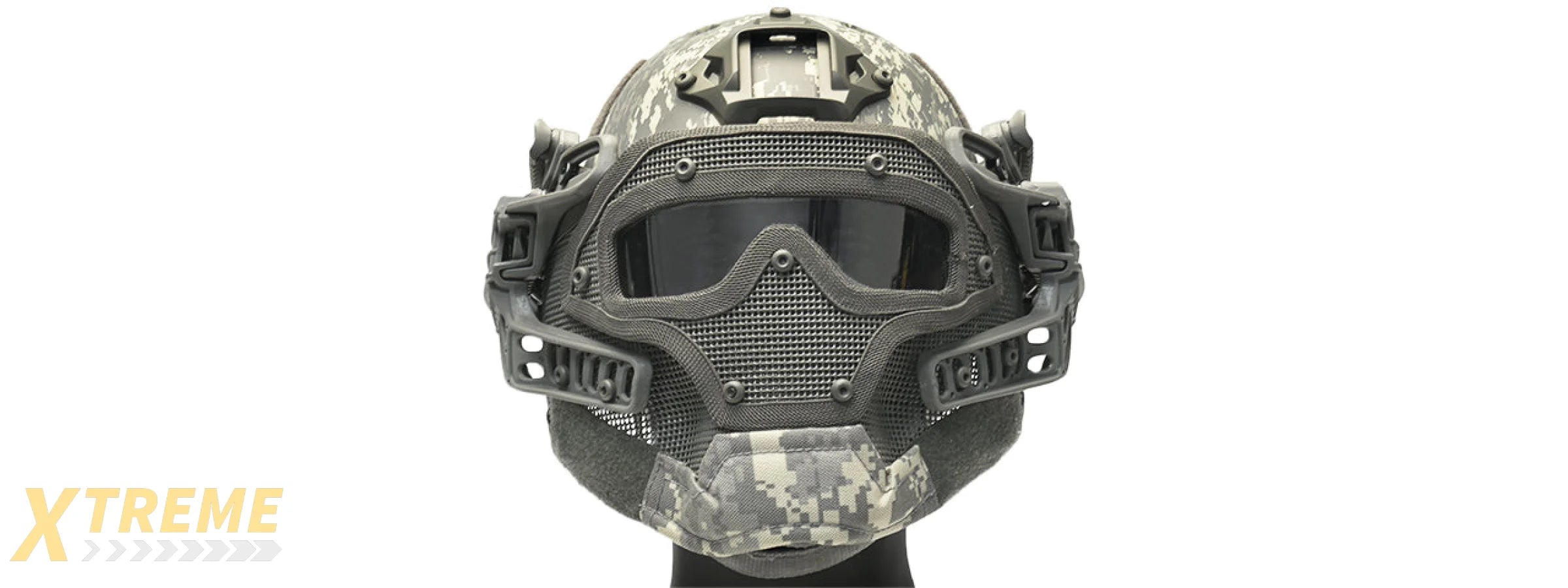 G-FORCE G4 SYSTEM NYLON BUMP HELMET MASK W/ GOGGLES - ACU