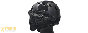 G-FORCE G4 SYSTEM NYLON BUMP HELMET MASK W/ GOGGLES - BLACK