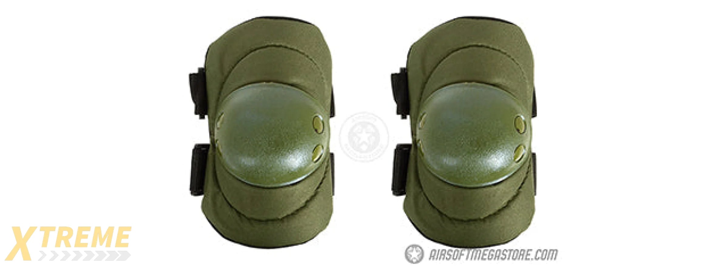G-FORCE OUTDOOR TACTICAL ELBOW PADS W/ NONSLIP RUBBER CAP - OLIVE DRAB