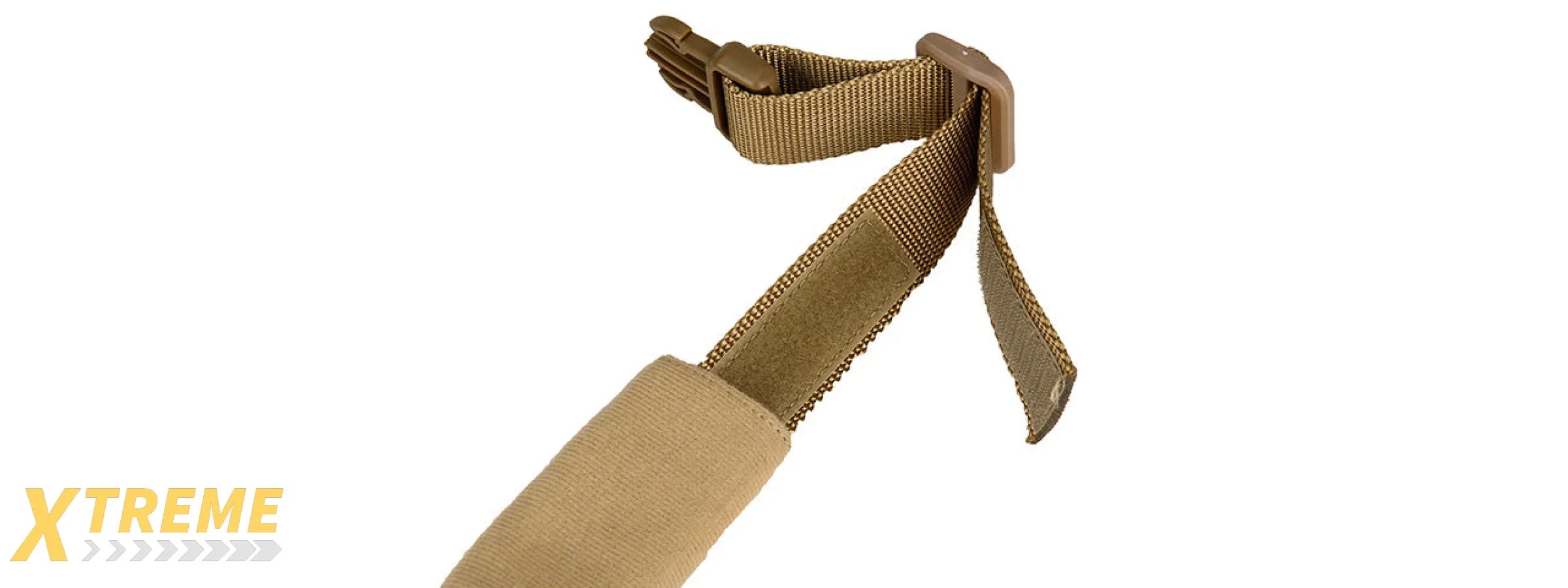 G-FORCE REINFORCED NYLON DOG COLLAR W/ EVA HANDLE - TAN