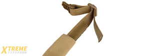 G-FORCE REINFORCED NYLON DOG COLLAR W/ EVA HANDLE - TAN