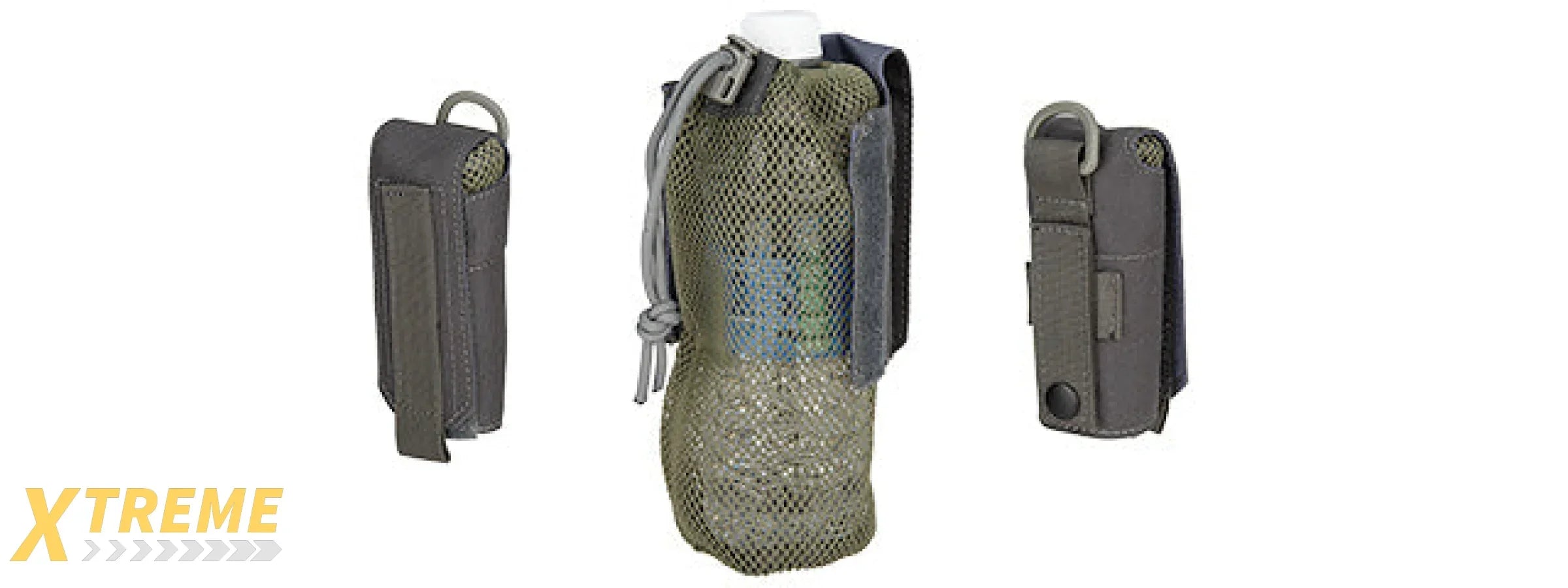 G-FORCE TACTICAL 1000D NYLON FOLDING WATER BOTTLE BAG II - GRAY