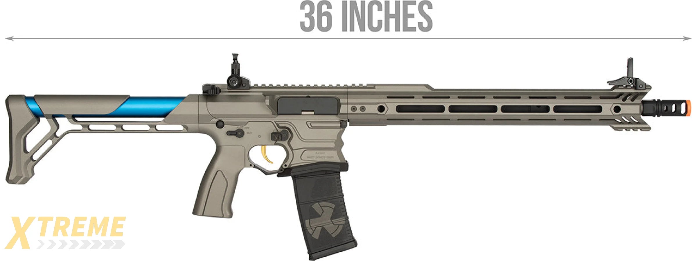 G&G Cobalt Kinetics Licensed BAMF Team AR15 Airsoft AEG Rifle (GRAY)