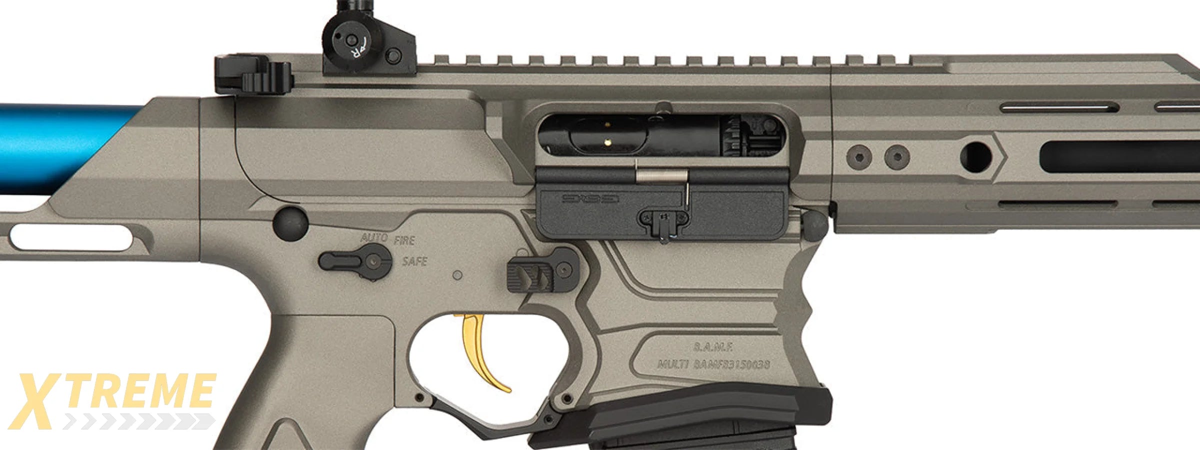 G&G Cobalt Kinetics Licensed BAMF Team AR15 Airsoft AEG Rifle (GRAY)