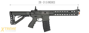 G&G GC16 FULL METAL COMBAT MACHINE PREDATOR AEG WITH KEYMOD RAIL (GREY)