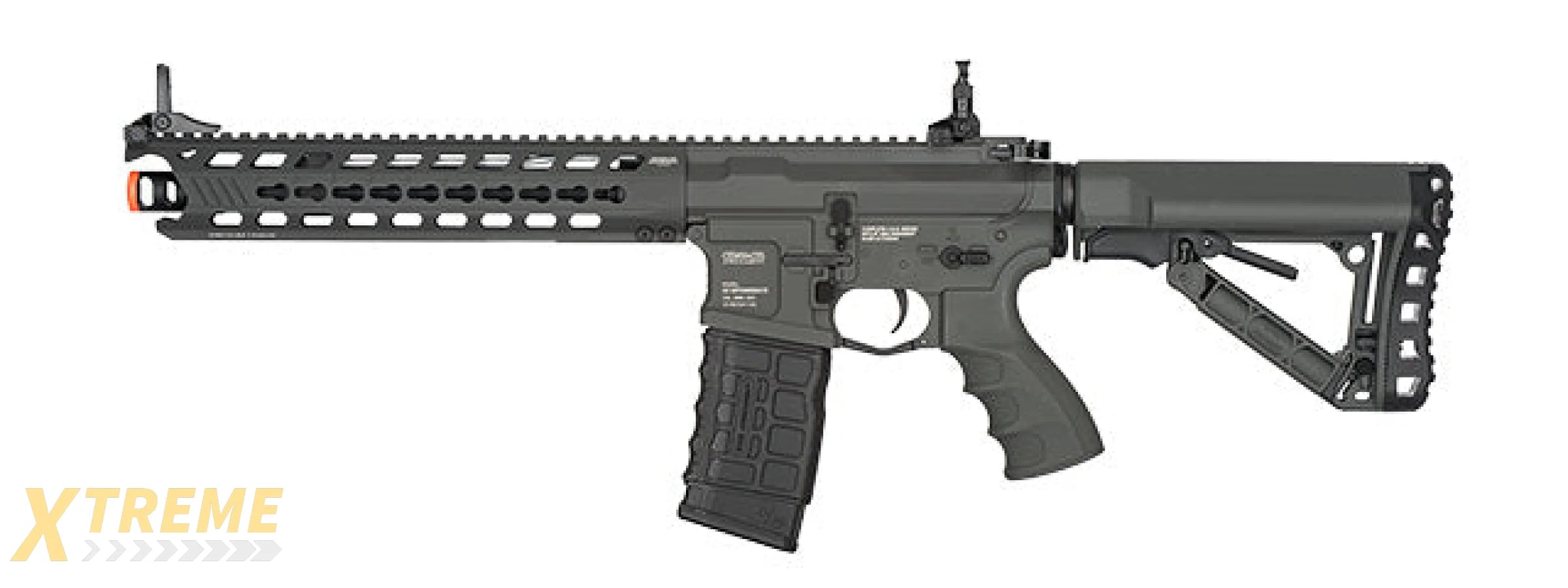G&G GC16 FULL METAL COMBAT MACHINE PREDATOR AEG WITH KEYMOD RAIL (GREY)