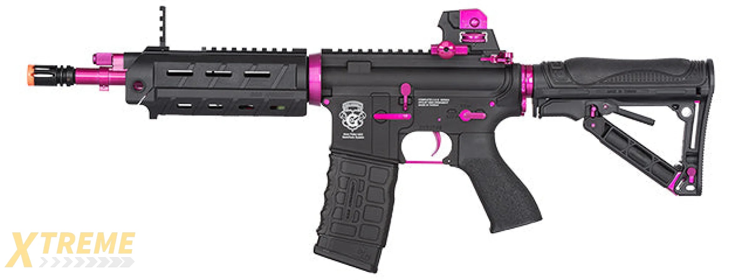 G&G GR4 G26 FEMME FATAL ERG AIRSOFT AEG RIFLE - BLACK / PINK